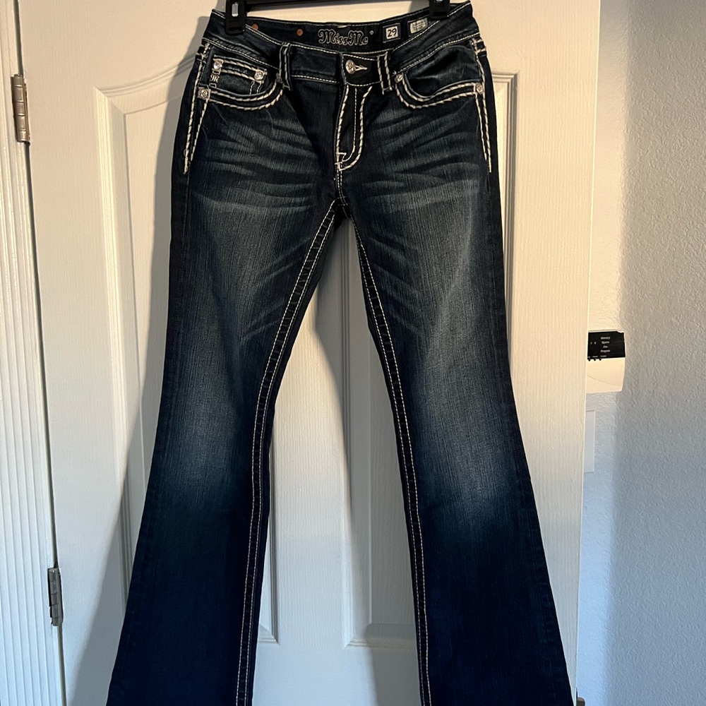 Miss Me Jeans Dark Wash Signature Boot